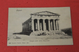 Agrigento Tempio Concordia 1906 Ed. Garzini Animata - Agrigento