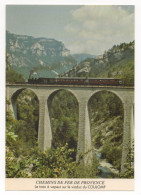 TRAIN À VAPEUR - GARE PUGET-THÉNIERS - LOCOMOTIVE TYPE 230T N° E27 DE 1909 - Trains