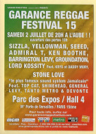 GARANCE REGGAE FESTIVAL 15 / Parc Des Expos / 2005 / Musique Et Musiciens - Music And Musicians