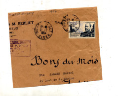 Fragment De Lettre Cachet Alger Sur Laveran - Covers & Documents