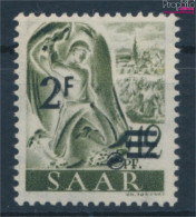 Saarland 229X I, Fallendes Wasserzeichen, Urdruckmarke Postfrisch 1947 Berufe Und Ansichten (10357425 - Usados