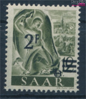 Saarland 229X I, Fallendes Wasserzeichen, Urdruckmarke Postfrisch 1947 Berufe Und Ansichten (10357428 - Usados