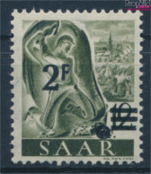 Saarland 229X I, Fallendes Wasserzeichen, Urdruckmarke Postfrisch 1947 Berufe Und Ansichten (10357431 - Usados