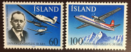 Iceland 1978 Domestic Flights Anniversary MNH - Unused Stamps