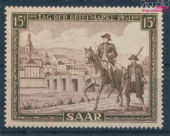 Saarland 305 (kompl.Ausg.) Postfrisch 1951 Tag Der Briefmarke (10357417 - Oblitérés