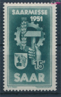 Saarland 306 (kompl.Ausg.) Postfrisch 1951 Saarmesse (10357402 - Usados