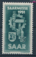 Saarland 306 (kompl.Ausg.) Postfrisch 1951 Saarmesse (10357403 - Usados