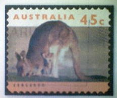 Australia, Scott #1289, Used (o), 1994, Wildlife Series, Kangaroo And Joey, 45¢, Orange And Multicolored - Gebraucht