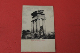 Agrigento Tempio Castore E Polluce Ed. Sciascia NV Animata Primi 1900 - Agrigento