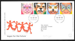 Gran Bretagna/Great Britain/Grande Bretagne: FDC, Volti Di Bambini Dipinti, Painted Children's Faces, Visages D'enfants - Otros & Sin Clasificación