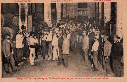 Workers Having Drink Ca1900 Advertising Postcard Sherry Wine Cognac  Jerez De La Frontera Spain Pedro Domecq - Reclame