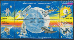 USA 1481-1488 Achterblock (kompl.Ausg.) Postfrisch 1981 Raumfahrt (10348711 - Nuovi