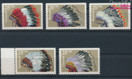 USA 2098Do-2102Eor (kompl.Ausg.) Postfrisch 1990 Indianer Kopfschmuck (10348694 - Ongebruikt