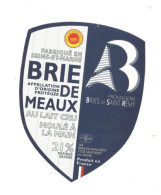 étiquette Fromage BRIE DE MEAUX - FROMAG BRIE DE ST-REMY - Quesos