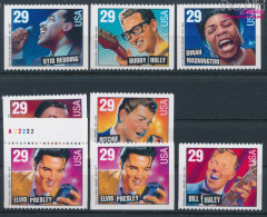 USA 2377E,K-2383E (kompl.Ausg.) Postfrisch 1993 Amerikanische Musikgeschichte (10348677 - Unused Stamps