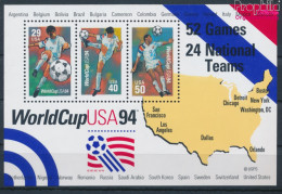 USA Block33 (kompl.Ausg.) Postfrisch 1994 Fussball WM (10348647 - Unused Stamps