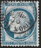 France-Yvert N°60A Oblitéré Cachet BOITE MOBILE - 1871-1875 Ceres