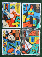 EUROPA CEPT CHILDREN GAMES (Mi 1202-1205) 1989 Used Gebruikt Oblitere ENGLAND GRANDE-BRETAGNE GB GREAT BRITAIN - Used Stamps