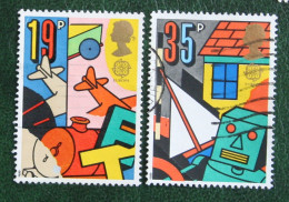 EUROPA CEPT CHILDREN GAMES (Mi 1202 1205) 1989 Used Gebruikt Oblitere ENGLAND GRANDE-BRETAGNE GB GREAT BRITAIN - Gebruikt