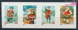 USA 2648BC-2651BC Viererstreifen (kompl.Ausg.) Postfrisch 1995 Weihnachten (10348665 - Unused Stamps