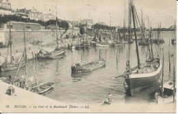PC39834 Royan. Le Port Et Le Boulevard Thiers. LL. No 70. B. Hopkins - Monde
