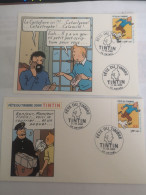 Enveloppes Et Cartes TinTin " Fête Du Timbre" 2000 Ardennes - Gedenkstempels