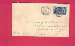 Lettre De 1920 Pour Les USA EUAN - YT N° 74 - Seul Sur Lettre - Covers & Documents