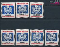 USA D99-D105 (kompl.Ausg.) Postfrisch 1983 Dienstmarke (10348651 - Ongebruikt