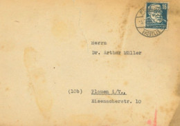 GERMANY - 1957, STAMP COVER TO PLAUEN GERMANY. - Brieven En Documenten