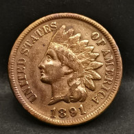 1 CENT INDIAN HEAD 1891 USA / TETE D'INDIEN - 1859-1909: Indian Head