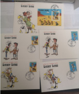 Enveloppes Et Cartes Lucky Lucke " Fête Du Timbre" 2003 Ardennes - Gedenkstempels