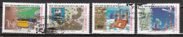 Turkije Mi 2910,2913 A Turkse Post 150 Jaar Gestempeld - Used Stamps