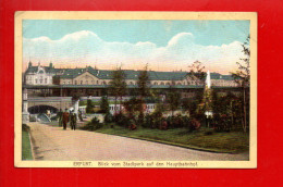 ALLEMAGNE . DEUTSCHLAND . ERFURT . BLICK VOM STADTPARK AUF DEN HAUPTBAHNHOF - Réf. N°38710 - - Erfurt