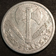 RARE - FRANCE - 2 FRANCS 1943 B - Francisque - Bazor - Gad 536 - KM 904.2 - 2 Francs