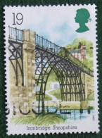 19P INDUSTRIAL ARCHAEOLOGY RIVER BRIDGE (Mi 1206) 1989 Used Gebruikt Oblitere ENGLAND GRANDE-BRETAGNE GB GREAT BRITAIN - Gebraucht