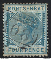 1880 MONTSERRAT - SG N° 5  Wmk Crown CC  USED - Otros & Sin Clasificación