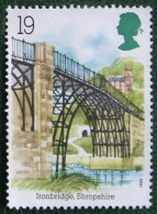 19P INDUSTRIAL ARCHAEOLOGY RIVER BRIDGE (Mi 1206) 1989 Used Gebruikt Oblitere ENGLAND GRANDE-BRETAGNE GB GREAT BRITAIN - Oblitérés