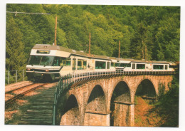 CHEMINS DE FER ÉLECTRIQUES VEVEYSANS - AUTOMOTRICE Be 2/6 7003 BLONAY ET ST LÉGIER SUR LE VIADUC DE LA BAYE DE CLARENS - Trains