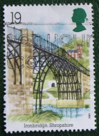 19P INDUSTRIAL ARCHAEOLOGY RIVER BRIDGE (Mi 1206) 1989 Used Gebruikt Oblitere ENGLAND GRANDE-BRETAGNE GB GREAT BRITAIN - Usati