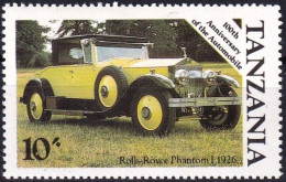 T.-P. Gommé Dentelé Neuf** - Centenaire De L'automobile Rolls Royce Phantom I 1926 - N° 269 (Yvert)  - Tanzanie 1986 - Tanzania (1964-...)