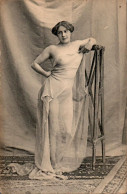 Carte 1900 Femme Voile Transparent , Sein , Seins - Mujeres