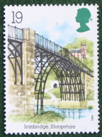 19P INDUSTRIAL ARCHAEOLOGY RIVER BRIDGE (Mi 1206) 1989 Used Gebruikt Oblitere ENGLAND GRANDE-BRETAGNE GB GREAT BRITAIN - Gebraucht