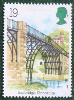 19P INDUSTRIAL ARCHAEOLOGY RIVER BRIDGE (Mi 1206) 1989 Used Gebruikt Oblitere ENGLAND GRANDE-BRETAGNE GB GREAT BRITAIN - Gebraucht