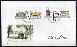 Martin Mörck. Denmark1994. Trams. Michel 1080 - 1083 FDC. Signed. - FDC