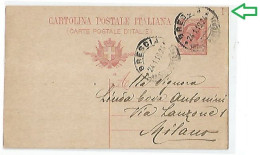 Regno CP Leoni C.10 (18) #C39 Usato 1924 Con SEGNO ROSSO IN ALTO A DX - Entero Postal