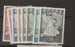 1945 MNH Greece Mi 499-506 Postfris** - Ungebraucht