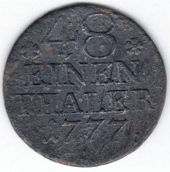 Brandenburg-Preußen Fiedrich II. Der Große (1740-1786) 1/48 Taler 1777 A., Olding 148, S/ss - Petites Monnaies & Autres Subdivisions