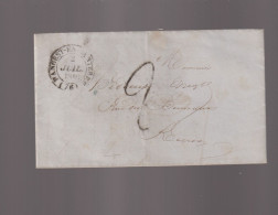 Lettre De Hangest En Sauveterre à Rouen Du 2 Juillet 1849 - 1801-1848: Precursores XIX