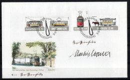 Martin Mörck. Denmark1994. Trams. Michel 1080 - 1083 FDC. Signed. - FDC