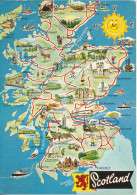 United Kingdom Postcard Sent To Denmark North Berwick 6-6-1980 Scotland MAP - Altri & Non Classificati